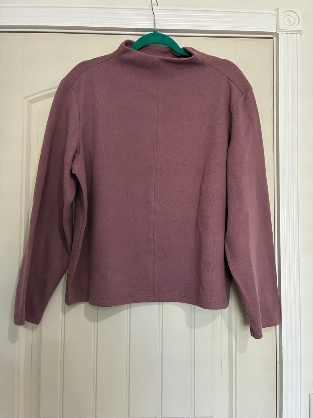 a new day Mauve Long-Sleeve Mock Neck Pullover